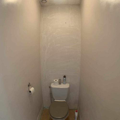Travaux de rénovation d'un toilette